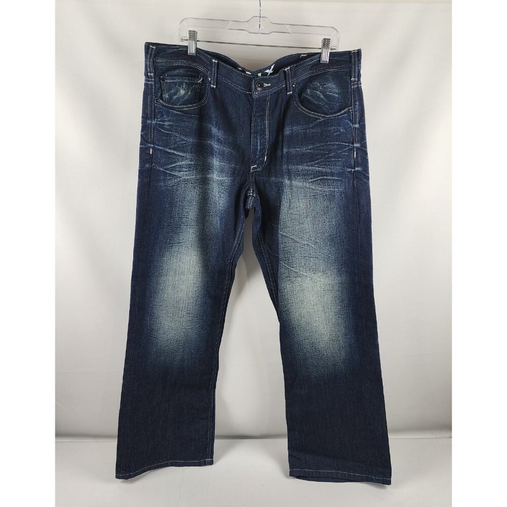 Helix Jeans Mens 38x30 Blue N56 Slim Bootcut Denim